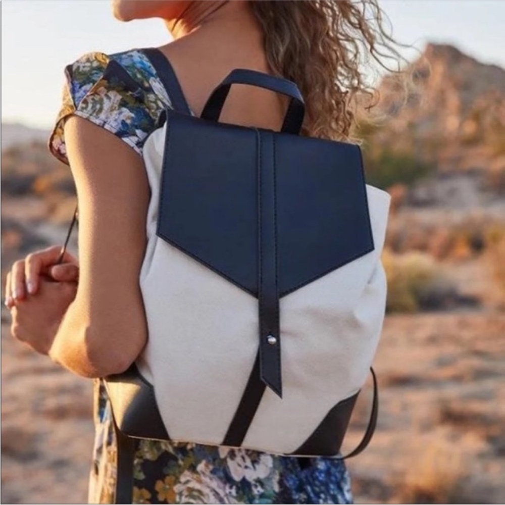 Deux Lux Black and Cream Backpack